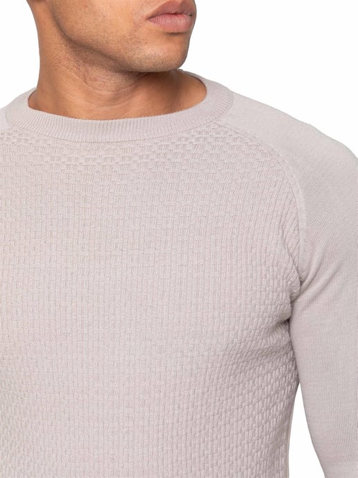 Enzo Milano | Mens Crew Neck Knit Jumper - Image 3