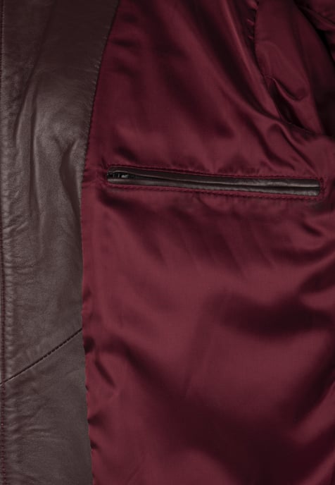 Leather Jacket Full-Zip Leather Classic Jacket - Image 2