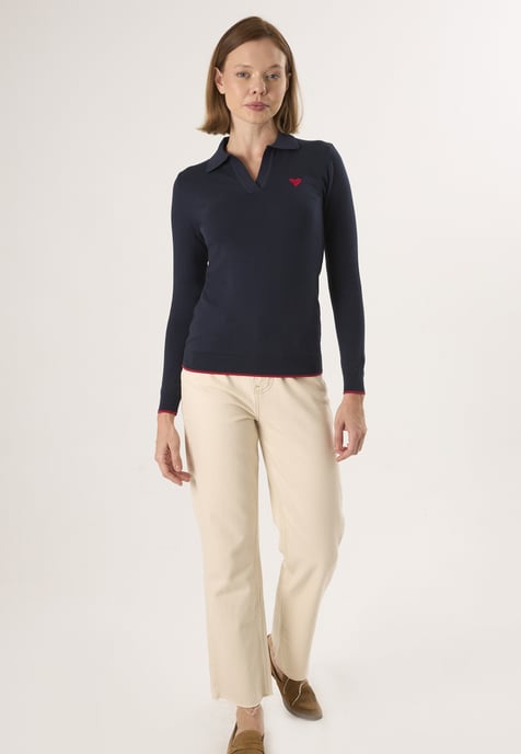 Pullover Polo Neck Knitted Pullover - Image 2
