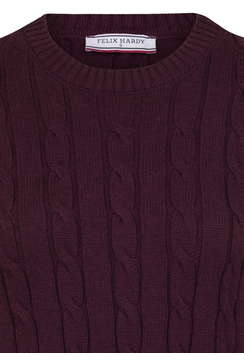 Pullover V-Neck Cable Knit Pullover - Image 2