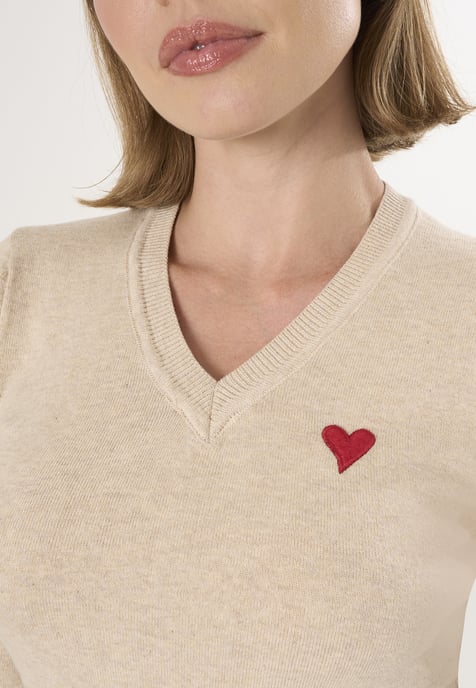 Pullover V-Neck Knitted Pullover - Image 3