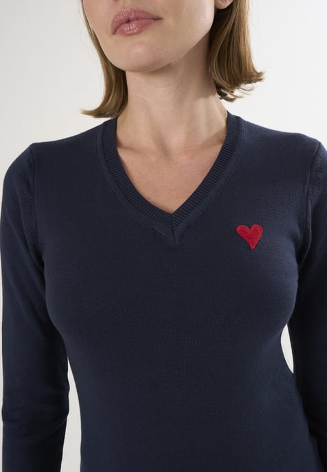 Pullover V-Neck Knitted Pullover - Image 3