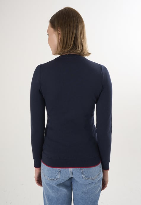 Pullover V-Neck Knitted Pullover - Image 4