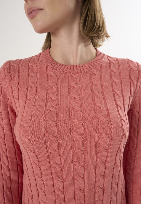 Pullover V-Neck Cable Knit Pullover - Image 3