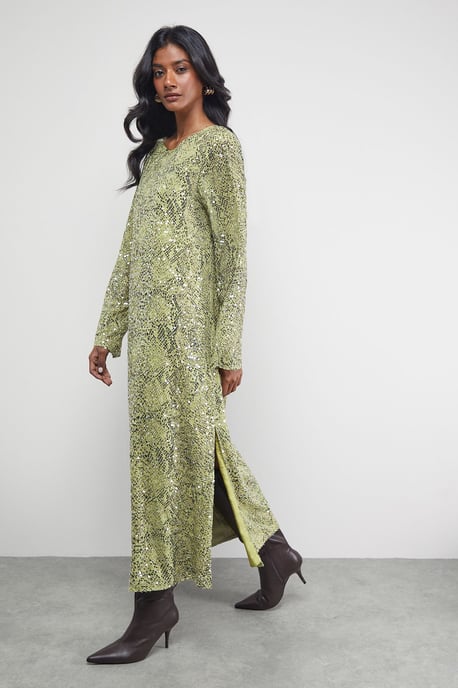 Sequin Column Midi Dress - Image 2