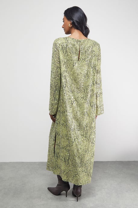 Sequin Column Midi Dress - Image 3
