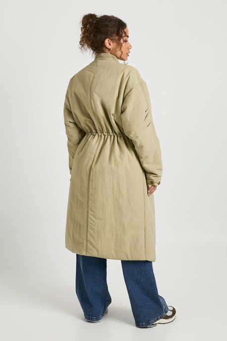 Oversized Cinched Waist Parka - Image 2