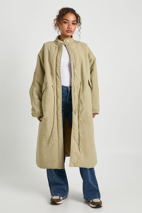 Oversized Cinched Waist Parka - Image 3