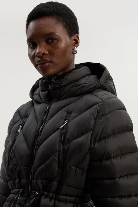 Lightweight Knee Length Packable Coat - Image 3