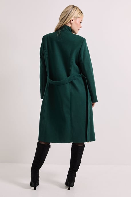 Funnel Neck Belted Coat - Image 3