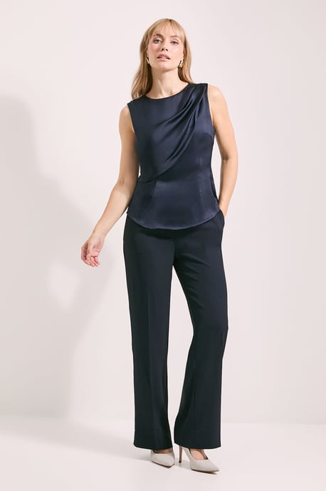 Hammered Satin Caped Top - Image 4