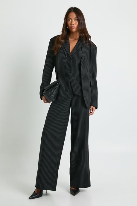 Pinstripe Longline Tailored Waistcoat - Image 3