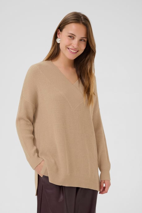 CUolivia V-neck Pullover Knitted pullover Oversize fit - Image 3