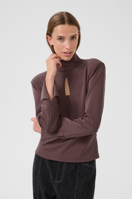KBBrittany Turtleneck Blouse with long sleeve Feminine Silhouette - Image 3