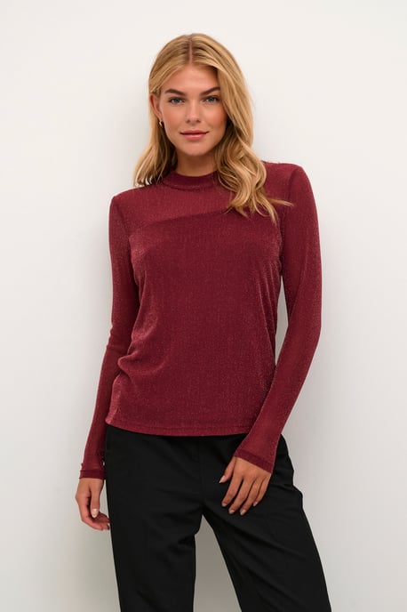 KAolga Mesh Top Blouse with long sleeve Regular fit - Image 2