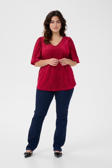 Blouse met lange mouwen KCcacanna Blouse met lange mouwen Regular fit red - Image 2