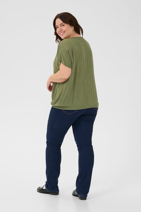Blouse met korte mouwen KCami Blouse met korte mouwen Loose fit green - Image 2