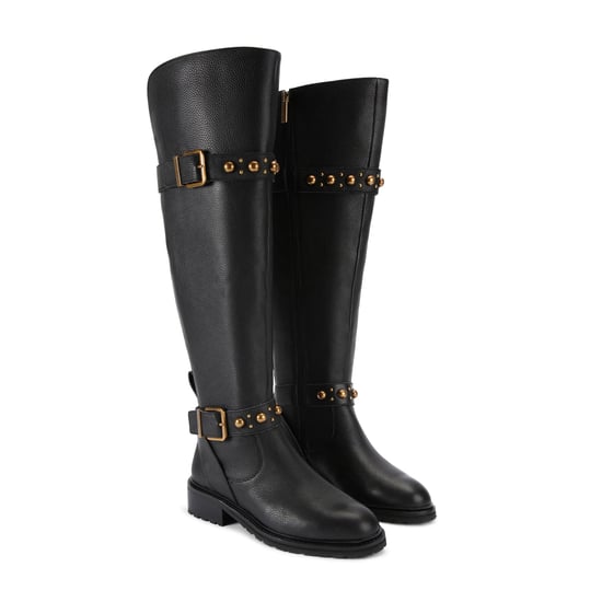 Kurt Geiger London Leather Dome Stud Riding Boots - Image 2