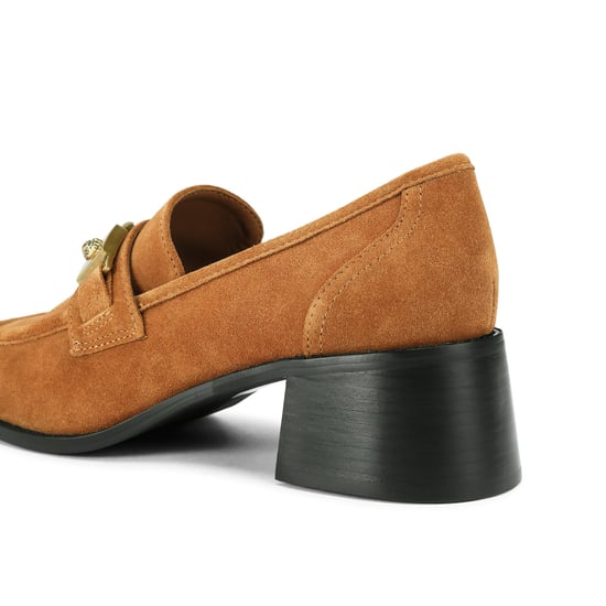 Kurt Geiger London Suede Kingsley Heel Loafer Loafers - Image 3