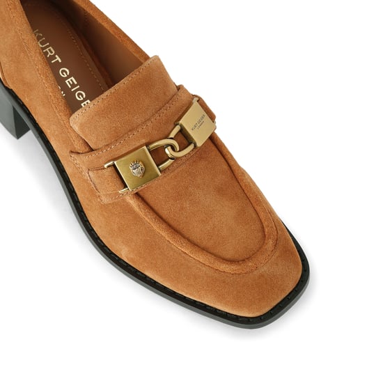 Kurt Geiger London Suede Kingsley Heel Loafer Loafers - Image 4
