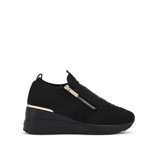 Carvela High Rise Zip Knit Sneakers - Image 1