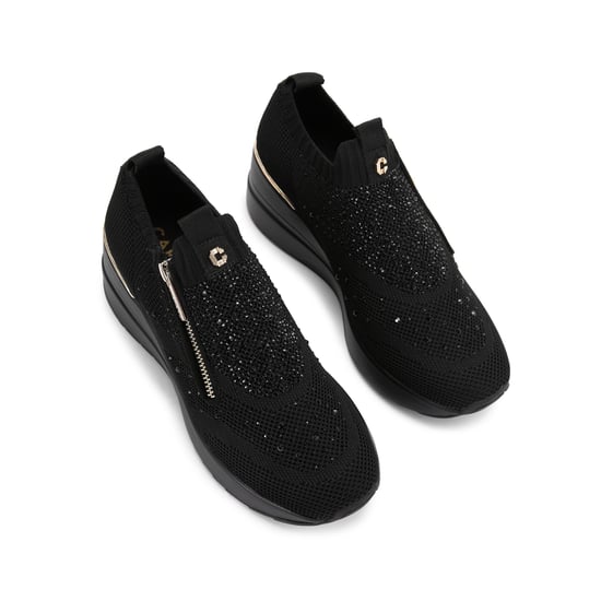 Carvela High Rise Zip Knit Sneakers - Image 2