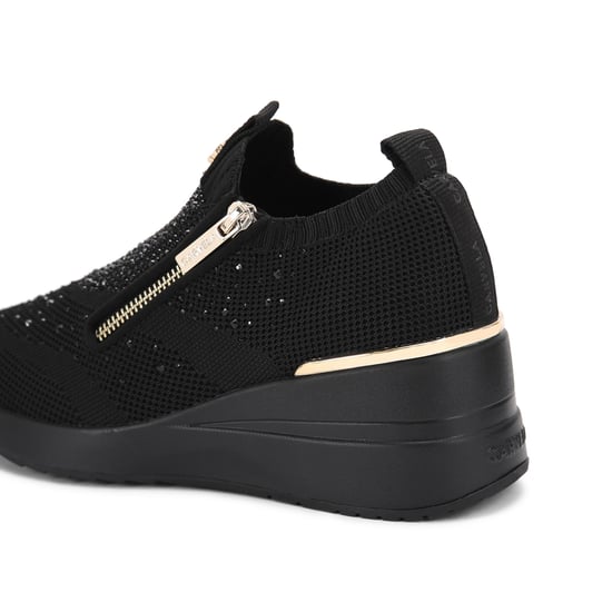 Carvela High Rise Zip Knit Sneakers - Image 3