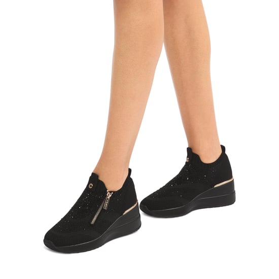 Carvela High Rise Zip Knit Sneakers - Image 5