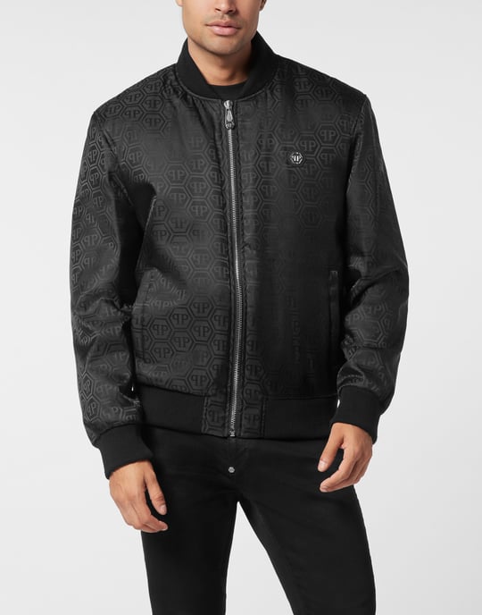 Nylon Bomber Jacquard Monogram - Image 3