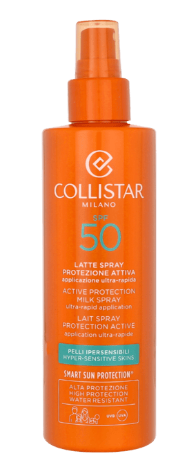 Collistar SPF50 Lichaams Actieve Bescherming Melk Spray voor Gevoelige Huid - 200ml - Image 2