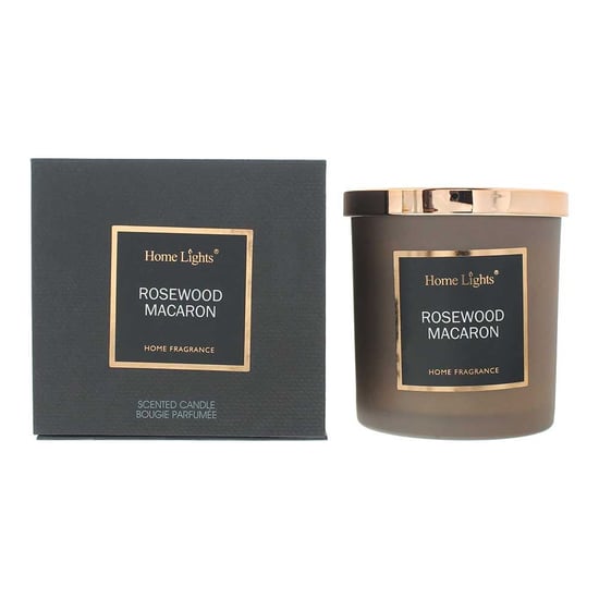 Home Lights Rosewood & Macaron Candle 215g - Image 1