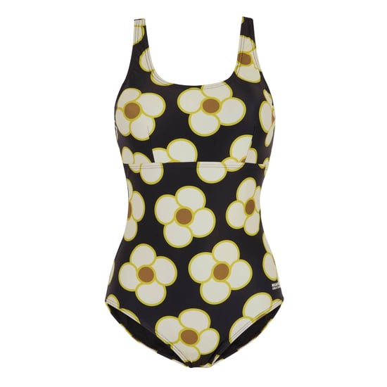 Regatta Dames/Dames Orla Kiely Spinning Flower Eendelig Zwempak (Zwart) - Image 1
