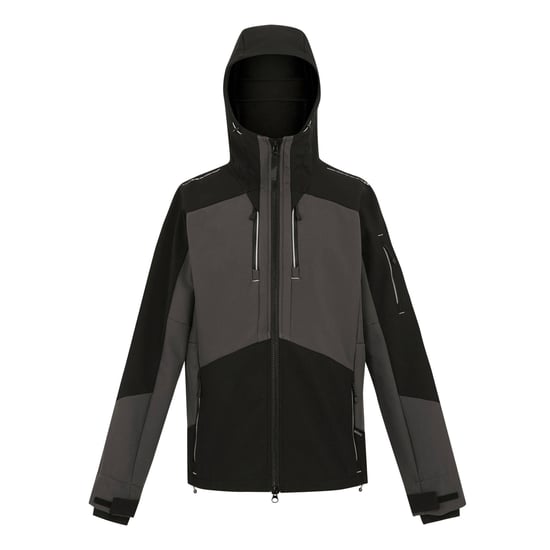 Regatta Professional Heren Stretch 3 Layer Soft Shell Jas (Leisteengrijs/zwart) - Image 1