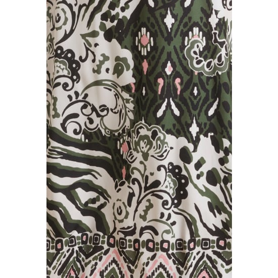 Smashed Lemon 24147 stretch zomerjurkarmy green aztec print | - Image 3