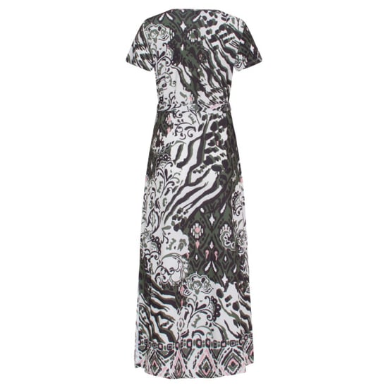 Smashed Lemon 24147 stretch zomerjurkarmy green aztec print | - Image 5
