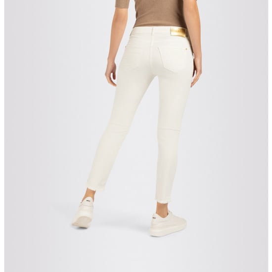 MAC Jeans rich cropped fringe ecru - Image 3