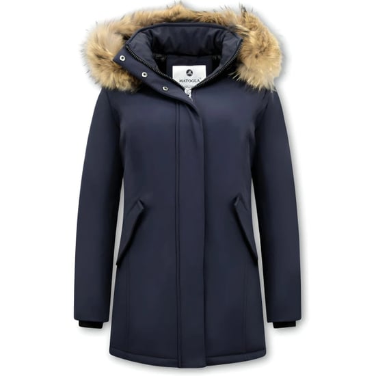 Matogla Winterjas met echte bontkraag slim fit - Image 1
