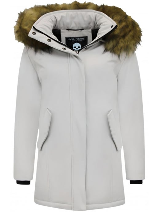 Matogla Winterjas met imitatie bontkraag slim fit - Image 1
