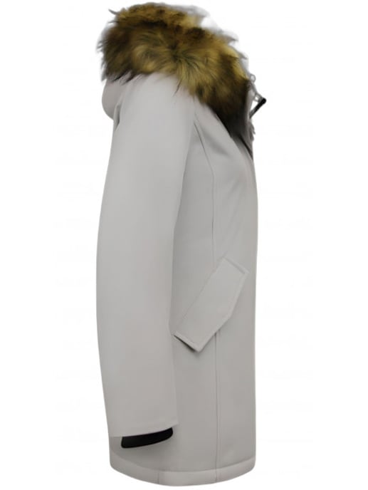 Matogla Winterjas met imitatie bontkraag slim fit - Image 2