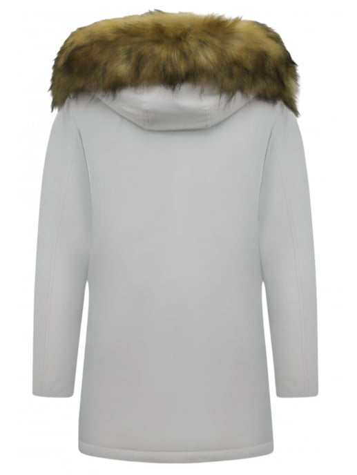 Matogla Winterjas met imitatie bontkraag slim fit - Image 4
