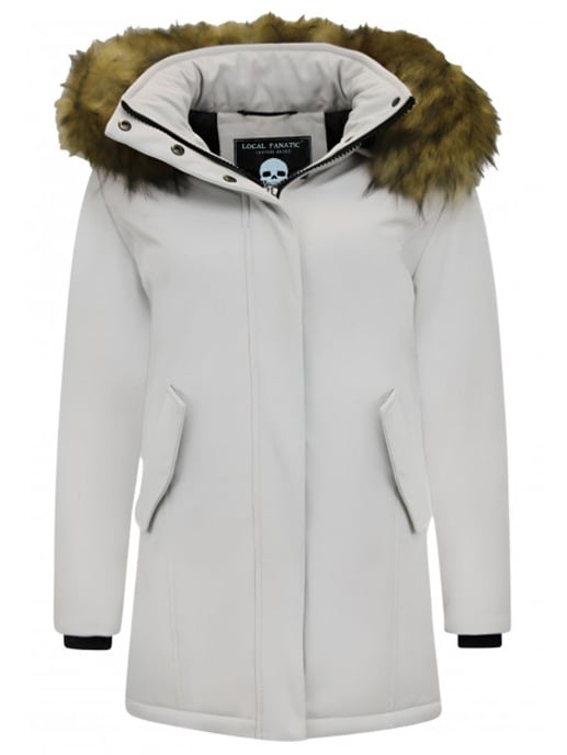 Matogla Winterjas met imitatie bontkraag slim fit - Image 5