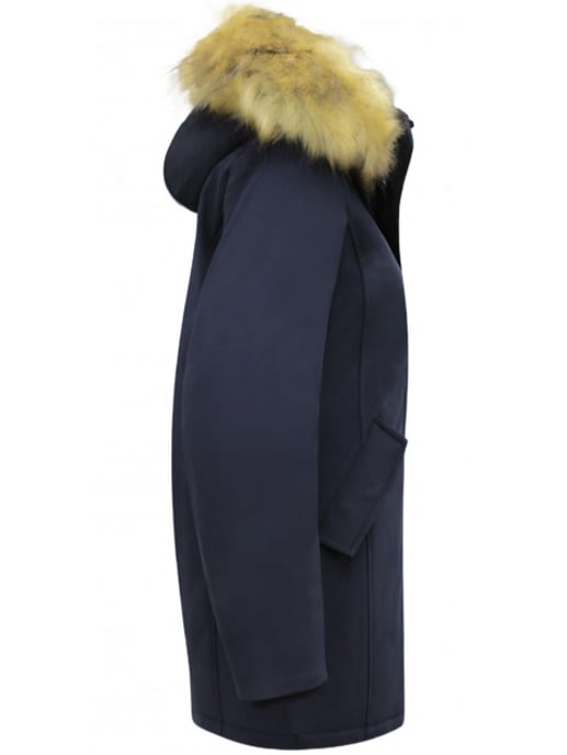 Matogla Winterjas met imitatie bontkraag slim fit - Image 2