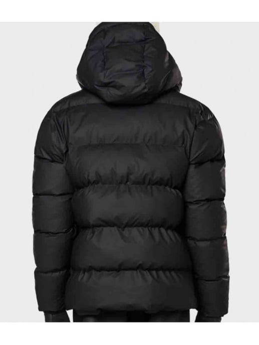 Rains 15370 puffer w jacket black - Image 3