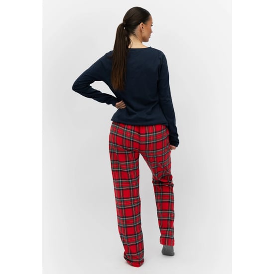 By Louise Dames pyjama set met flanellen pyjamabroek donker - Image 2