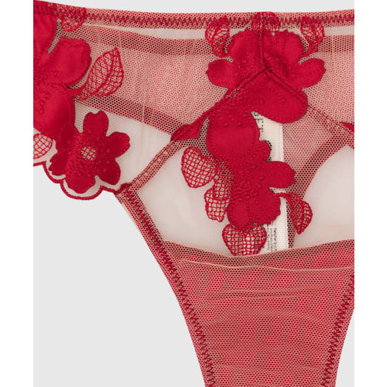 Twin-set G-string van tule et borduursel - Image 2