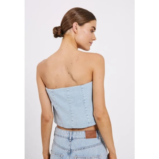 Norr Ninni tube denim top - - Image 3