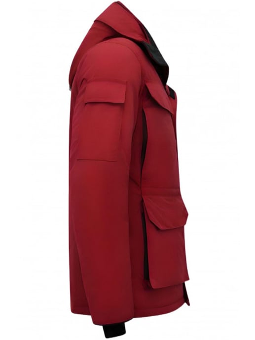 Beluomo Halflange winterjas met capuchon - Image 4