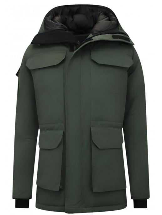 Beluomo Halflange winterjas met capuchon - Image 6