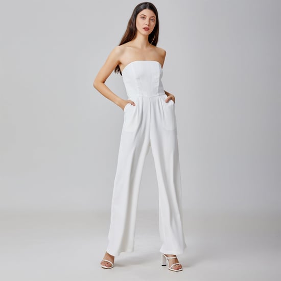 Minimalistische bustier jumpsuit - Image 1