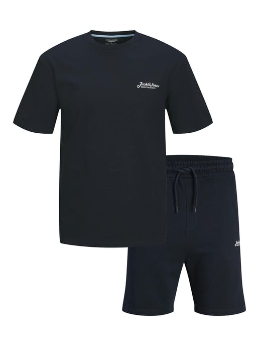 Jack & Jones Mens Co-ord Set Crew Neck T-Shirt & Shorts Summer Outfit - Image 1